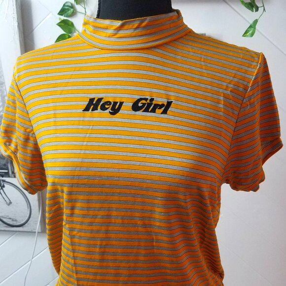Ragged Priest 'Hey Girl' Striped Tee - Picture 1 of 6